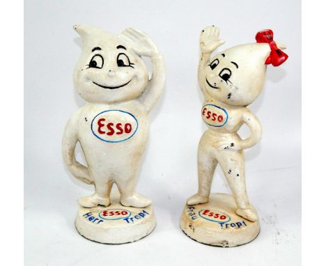 * Two Esso Herr and Frau Tropf emanel money banks