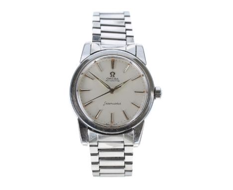 Omega Seamaster automatic stainless steel gentleman's wristwatch, reference no. 2846/8-1 SC, movement, no. 16764xx, circa 195
