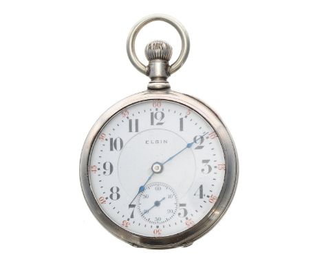 Elgin National Watch Co. lever set pocket watch, circa 1911, 21 jewel adjusted 3 positions movement with safety barrel, compe