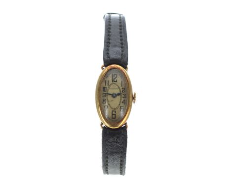 Patek Philippe & Co. 18ct oval wire-lug lady's wristwatch retailed by Freccero, case serial no. 6072xx, movement no. 817xxx, 