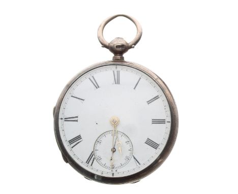 Small Victorian silver fusee lever pocket watch, London 1876, the movement signed Whytock & Sons, Dundee, no. 5213, with engr