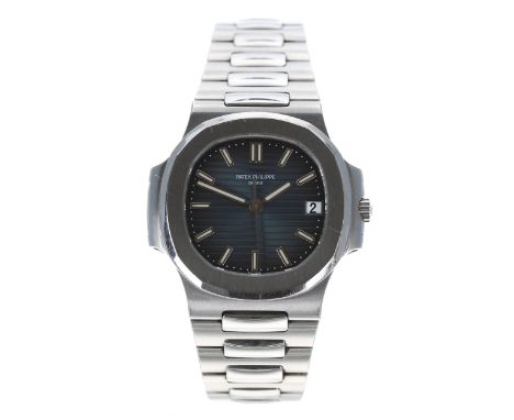 A Very Fine Patek Philippe Nautilus automatic gentleman's stainless steel wristwatch, reference no. 5800/1A-001, movement no.
