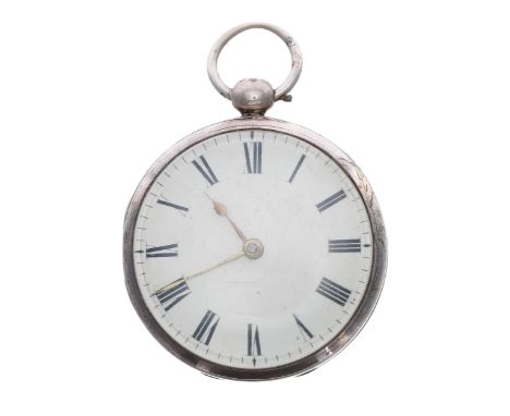 William IV silver fusee lever pocket watch, London 1830, the movement signed Geo. Tippett, London, AD 1830, with plain balanc