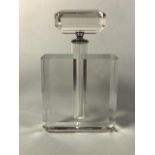 Art Deco style large glass perfume bottle approximately 26cm high