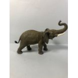 Statue of an Elephant in cold painted bronze approximately 20cm high