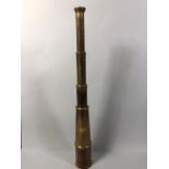Brass 3 draw telescope of maritime style