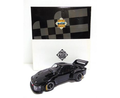 A 1/18 SCALE EXOTO RACING LEGENDS NO.18101, PORSCHE 935 TURBO black, mint or near mint, boxed.