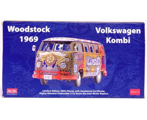 A 1/12 SCALE SUN STAR 1969 VOLKSWAGEN KOMBI 'WOODSTOCK' limited edition 2550/3000, in sealed polystyrene inner packing, boxed
