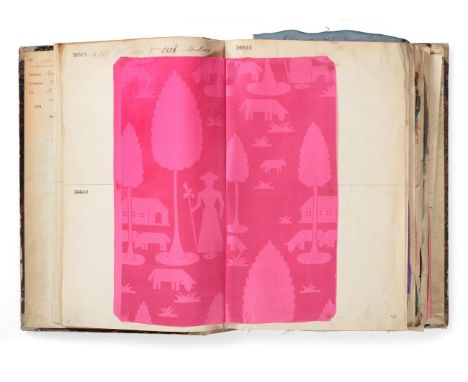 Claude Frères Fabric Sample Book, French, circa 1910   Handwritten to the first page J Claude Frères, No1, 27 January 1912, e