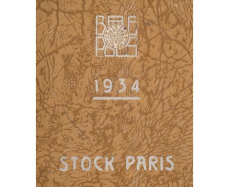 Small Album of Wallpaper Designs, 1934 Papiers Peints Brepols a Paris, 240 pages of floral, figural, abstract, geometric and 