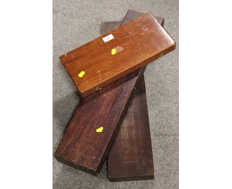 THREE VINTAGE WOODEN BOXES