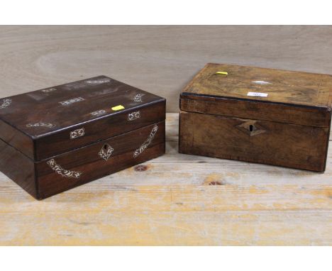 TWO VINTAGE WOODEN BOXES A/F