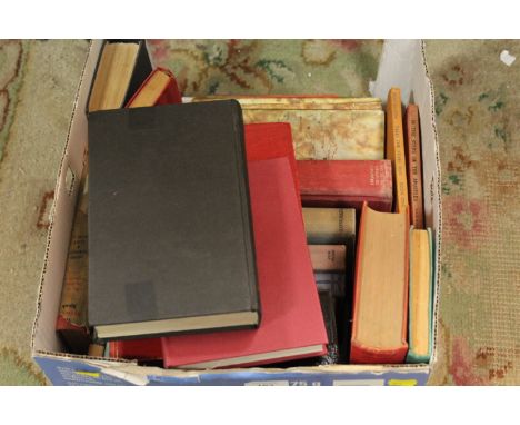 A TRAY OF VINTAGE BOOKS ETC.
