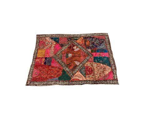 A patch work wall hanging 140 cm x 97 cm 
