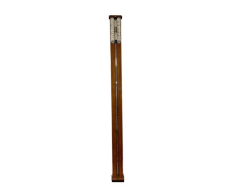 A Danish teak stick barometer. (length 87cm)