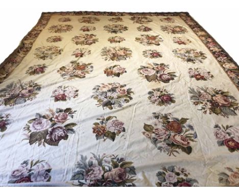 AUBUSSON NEEDLEPOINT CARPET, 616cm x 400cm, provenance: Christies 4th April 2006, lot 483.