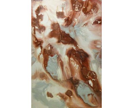 HENRY HADDOCK 'Orbit 2', gloss enamel on board, 118cm x 79cm.
