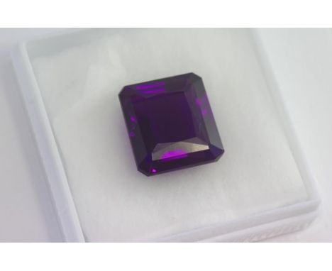 Unset emerald cut amethyst (approx 29ct)