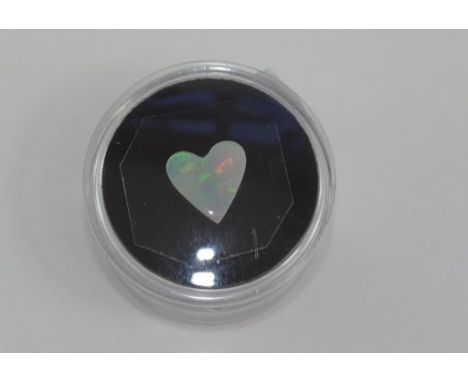 Unset heart shaped Australian solid opal