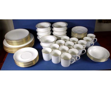 Sixty six pieces mixed Wedgwood dinner services all pieces of white porcelain with gilt trim, both California and Formal Gold