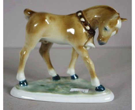 Zsolnay porcelain pony figurine height 10cm approx