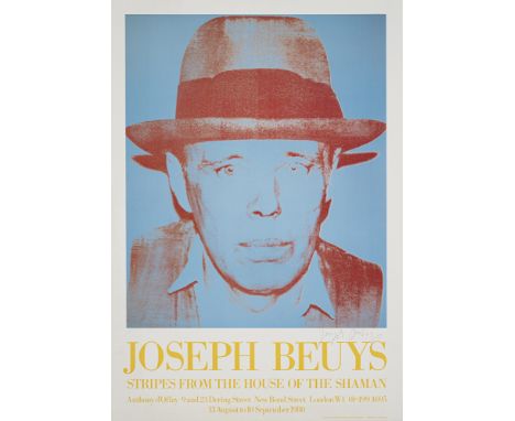 Beuys, JosephKleve, 1921 -  Düsseldorf, 1986Blattgröße: 72,5 x 50 cm, o. R."Joseph Beuys - Stripes from the house of the sham