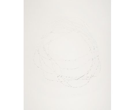 Hinsberg, KatherinaKarlsruhe, 1967Kartongröße: 50 x 40 cm, o. R.Ohne Titel, 2024. Graphit auf Papier, geplottet, auf Karton a