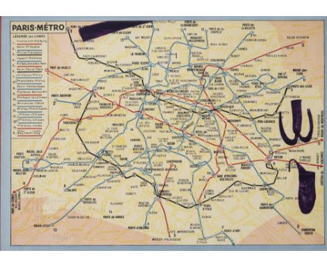 Beuys, JosephKleve, 1921 -  Düsseldorf, 1986Blattgröße: 55 x 75,5 cm, R."Initiation Gauloise", 1976. Farblithografie auf Kart