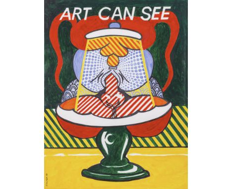 Fischer, SteffenDohna, 195439 x 29,5 cm, R.4 Bl.: "Art can see", 1998; "Not guilty", 1998; "Charme  yourself", 1998; "Sex won