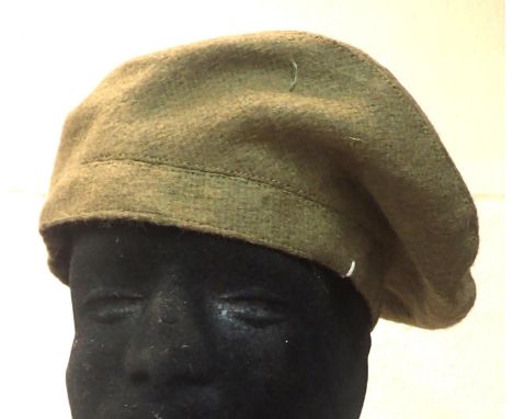 1941 dated British Army olive green beret, lacking badge. P&amp;P Group 2 (£18+VAT for the first lot and £3+VAT for subsequen