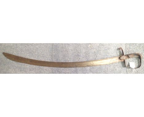 British Waterloo recovered relic cavalry sabre. P&amp;P Group 3 (£25+VAT for the first lot and £5+VAT for subsequent lots) 
