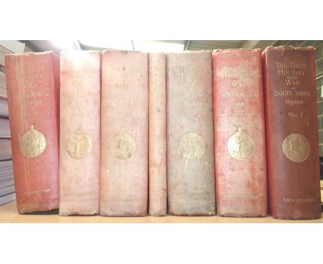 The Times History of The War in South Africa 1899-1902 in seven volumes, published by Sampson Low, Marston &amp; Co. P&amp;P 