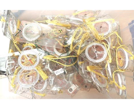 Large quantity of modern map reading compasses. P&amp;P Group 3 (£25+VAT for the first lot and £5+VAT for subsequent lots) 