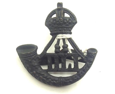 WWI Durham Light Infantry officers cap badge. P&amp;P Group 1 (£14+VAT for the first lot and £1+VAT for subsequent lots) 