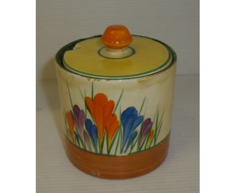 Clarice Cliff Bizaare Crocus pattern jam pot