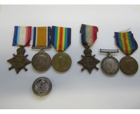 1914-15 Star trios,(4303 Pte A.Holmes. Welsh R.) A/Cpl on the pair; 1917 Pte.F.Bowditch. Welsh.R.) with SWB (503188). Very fi