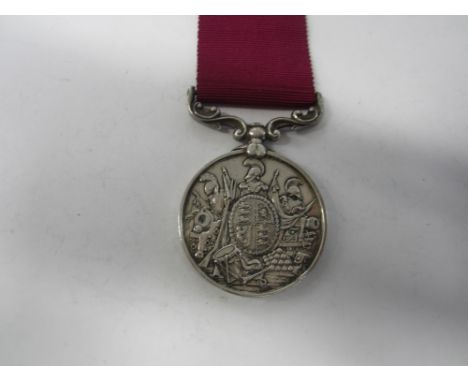 Army Long Service and Good Conduct,V.R. (63. Serjt Saml Harris, Worcester Militia.). Some edge bruises, evidence of mounting 