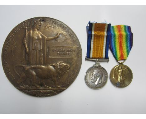 Pair to Private E.J.Gamage, King's Shropshire Light Infantry,British War and Victory Medal (31511Pte.E.J.Gamage. K.S.L.I.); M