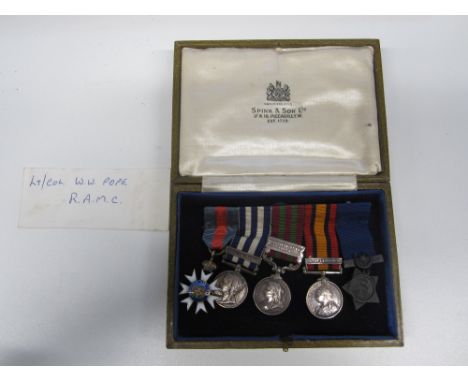 Miniature Medals: A C.M.G. group of four to Lieutenant Colonel W.W.Pope, Royal Army Medical Corps,The Most Distinguished Orde