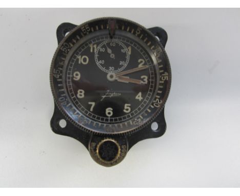 A German WW2 Luftwaffe Aeroplane Clock,by Junghans, marked BO-UK-II=Fl.23886 by the winder. Very fine or better. (1)Footnotes