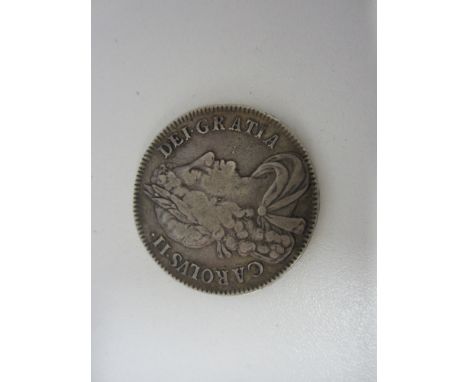 Charles II, 1660-85,Halfcrown, 1673, fourth draped bust right, R.Crowned cruciformed shields, interlinked C's, V.QVINTO (S.33