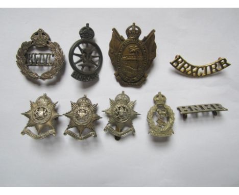 Indian Army Auxiliary Forces,Bombay Baroda And Central India Railway Regiment. An other ranks die-stamped brass KC period hea