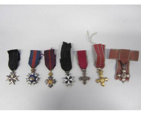 Miniature Medals,The Most Distinguished Order of St.Michael and St.George; The Most Excellent Order of the British Empire, C.