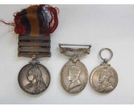 Queen's South Africa 1899-1902,three bars, Cape Colony, Orange Free State, Transvaal (3461 Pte A.Swinton 2nd Dragoons). Effic