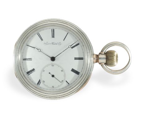 Taschenuhr: IWC Kaliber Jones in sehr seltener originaler Gehäuseausführung, ca. 1874: Ca. Ø 53,5mm, ca. 136g, schweres Origi