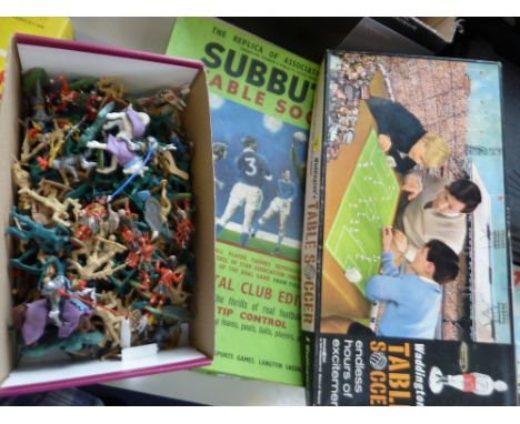 A BOXED SUBBUTEO CONTINENTAL CLUB EDITION SET, missing pitch but otherwise appears largely complete, with a later boxed Subbu