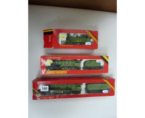 THREE BOXED HORNBY RAILWAYS OO GAUGE LOCOMOTIVES, 'Flying Scotsman' No.4472 (R.855), B12 No.8509 (R.866), J83 No.8477 (R.252)