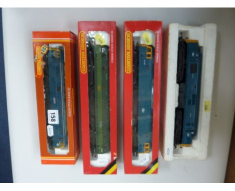 FOUR BOXED AND PART BOXED HORNBY RAILWAYS OO GAUGE DIESEL AND ELECTRIC LOCOMOTIVES, Class 37 D6830 (R.751), Class 47 47 421 (