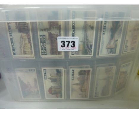 A CIGARETTE CARD COLLECTION, loosely inserted in sleeves, containing British Manufacturers and featuring mainly Architectural