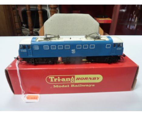 A BOXED TRI-ANG HORNBY OO GAUGE CLASS 81 (AL1) ELECTRIC LOCOMOTIVE, E3001, B.R. electric blue livery, version with two pantog